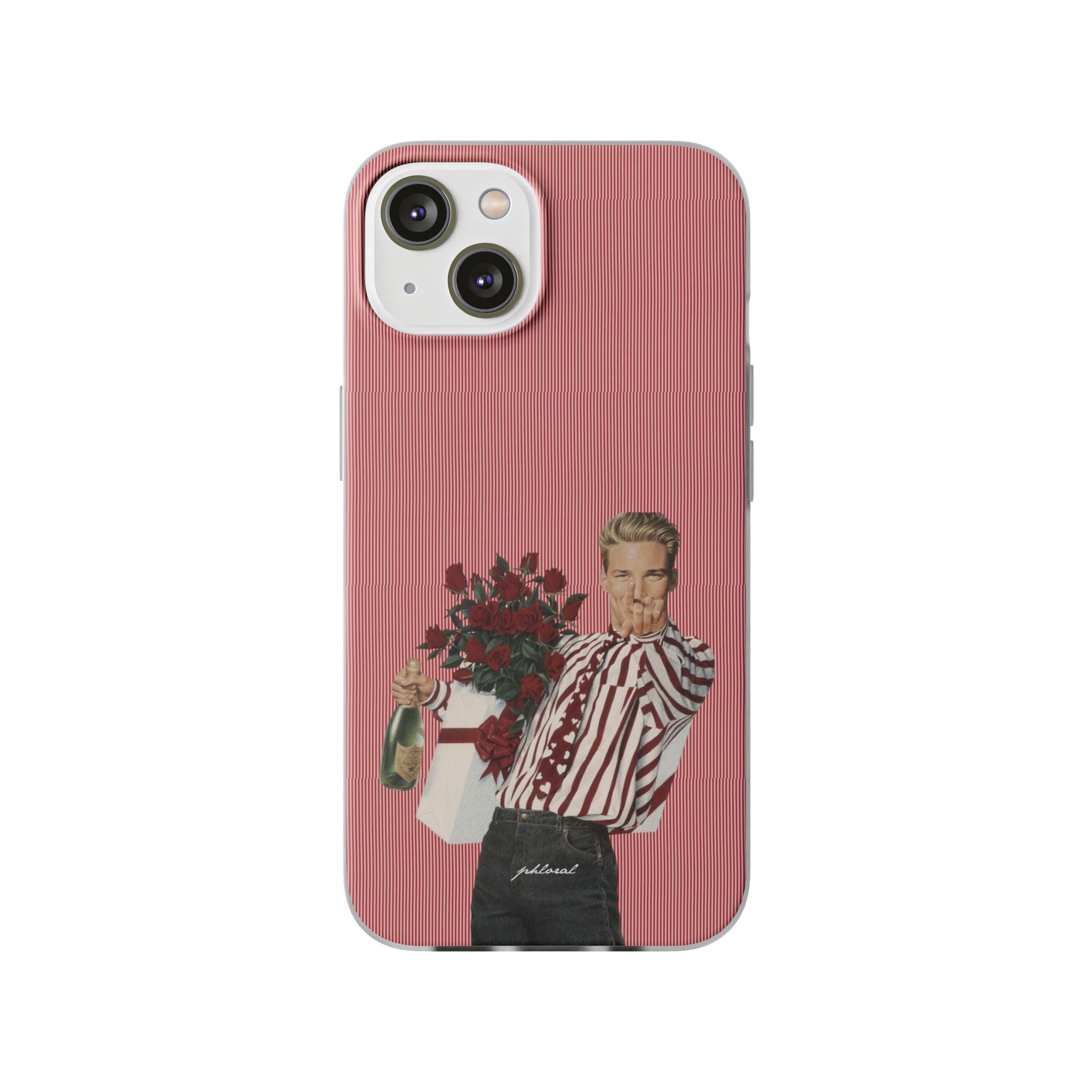 Phone with Heartthrob on bed setup
