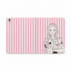 Striped Tablet Folio Case — Retro Earthtone Stripes