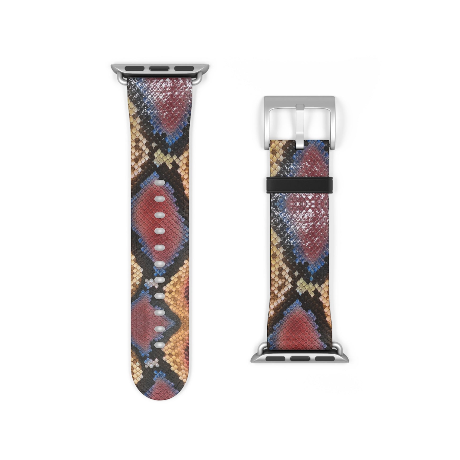 Sahara Serpent Apple Watch Band: molten 24K gold python scales coiled around your wrist. Limited, numbered, already disappearing. Rule the desert in silence.