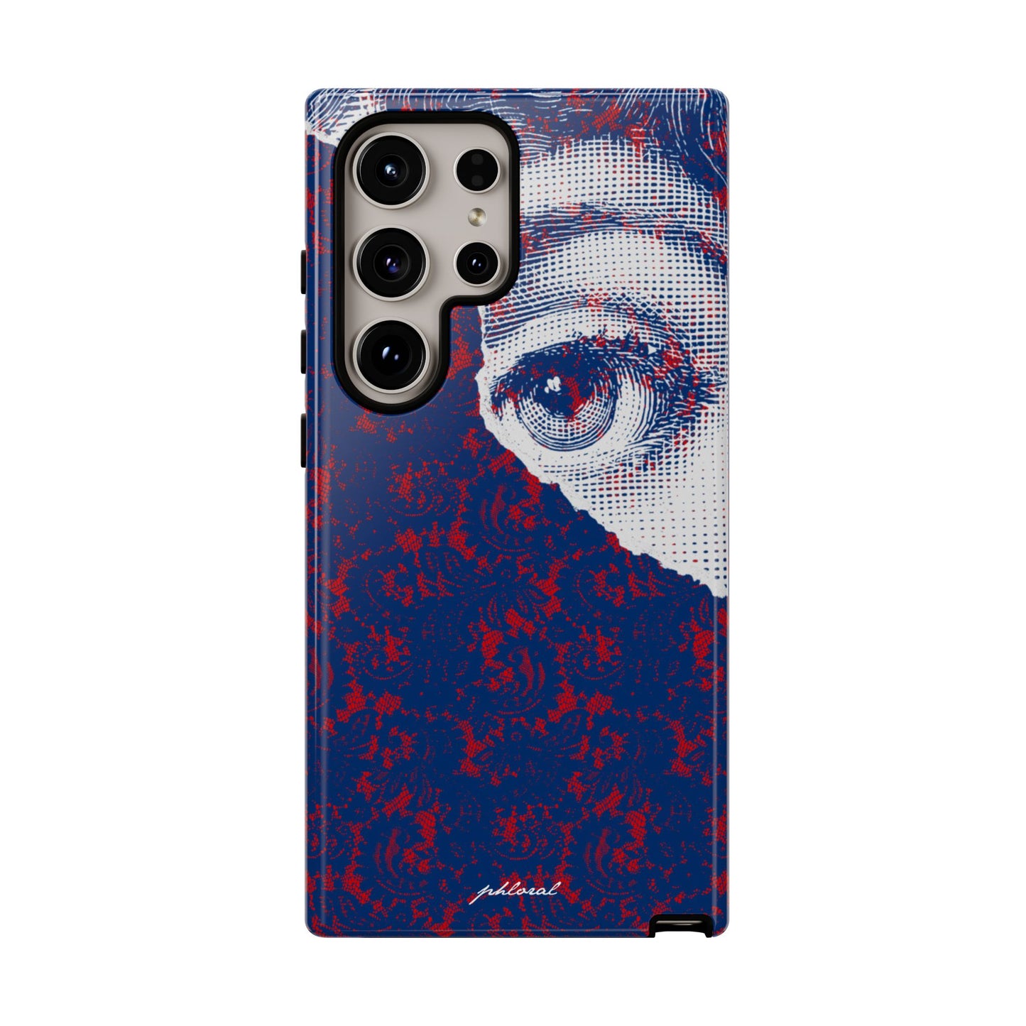 Laced Eye phonecase on smartphone