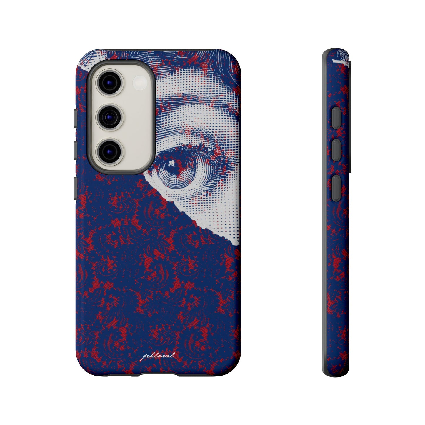 Laced Eye phonecase on smartphone
