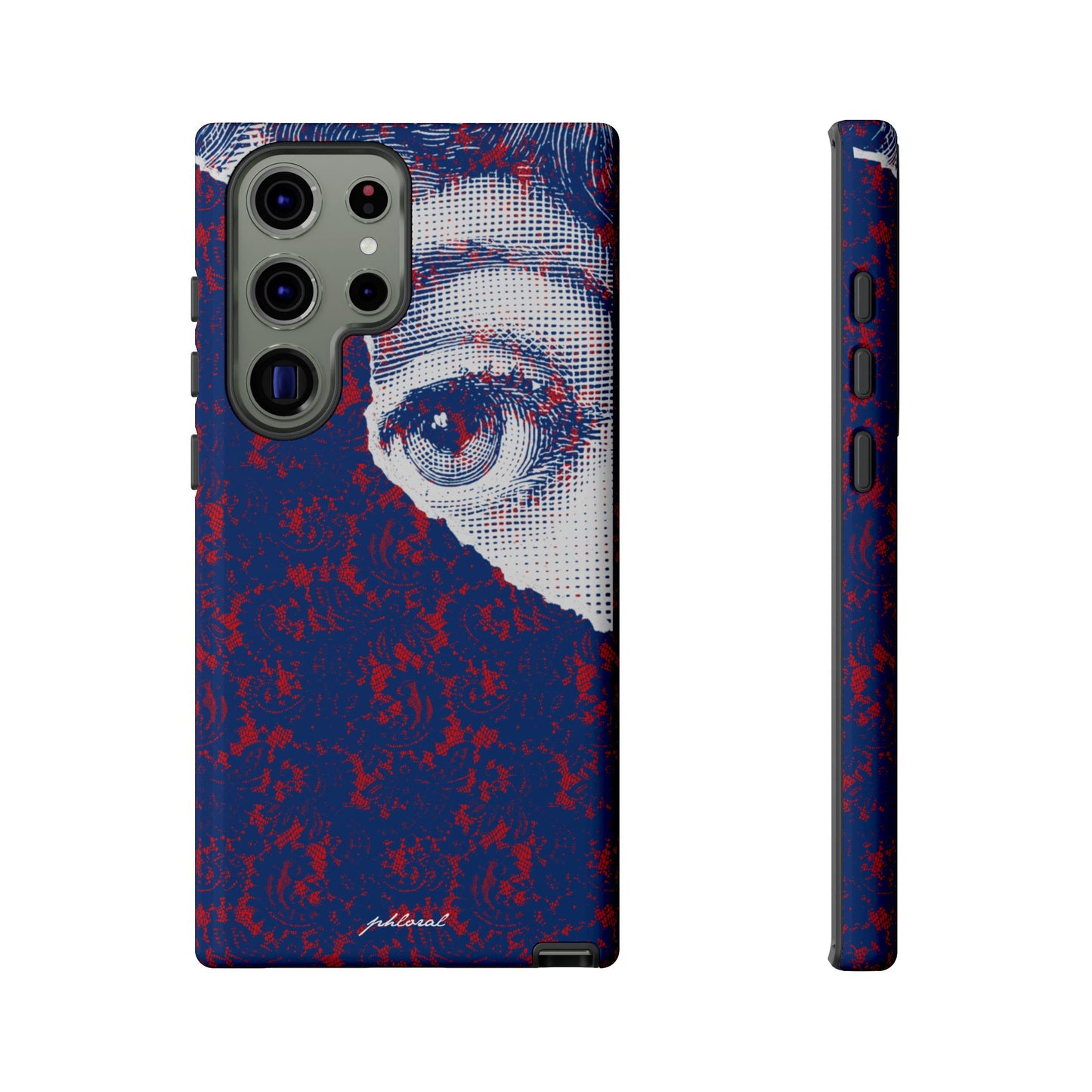 Laced Eye phonecase on smartphone