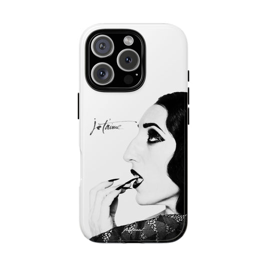 Je T’aime Noir phonecase lifestyle shot