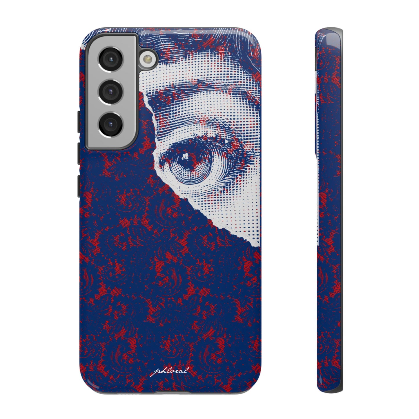 Laced Eye phonecase on smartphone