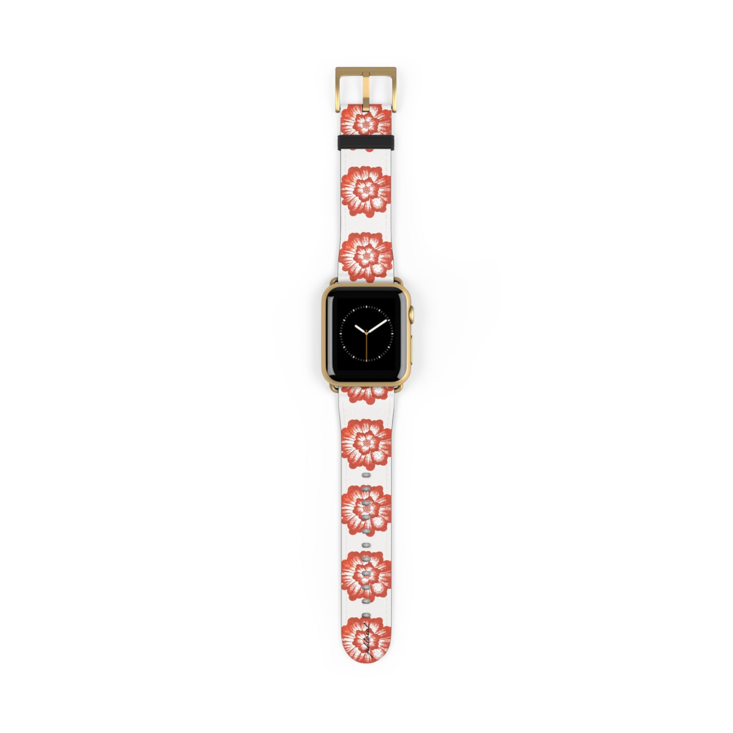 Phloral Apple Watch band rose-gold deployant clasp detail