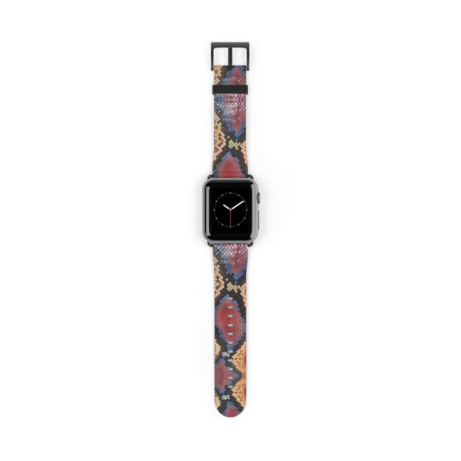 Sahara Serpent Apple Watch Band: molten 24K gold python scales coiled around your wrist. Limited, numbered, already disappearing. Rule the desert in silence.