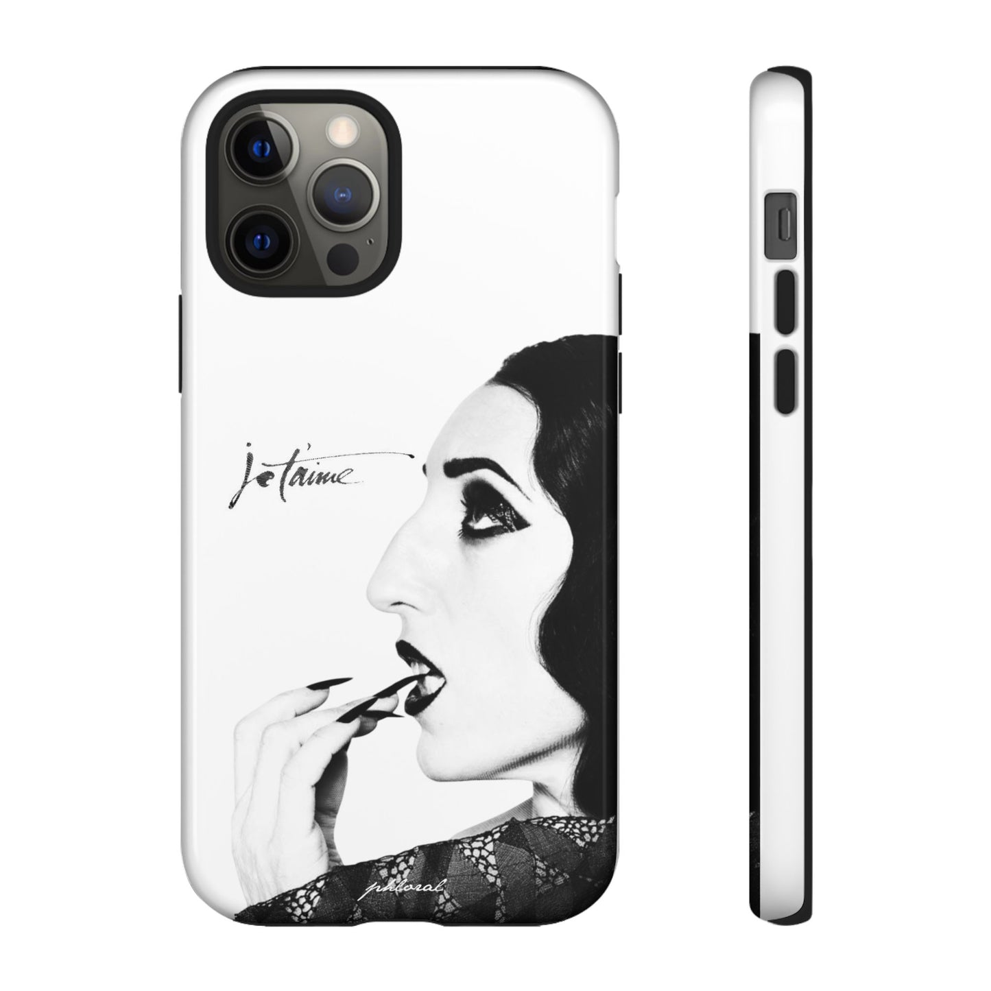 Je T’aime Noir phonecase lifestyle shot