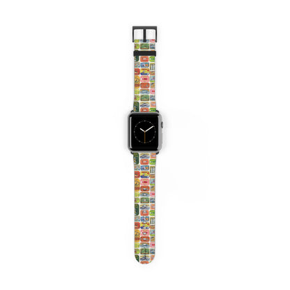 Retro Pantry Apple Watch band miniature Cold Drinks badge detail