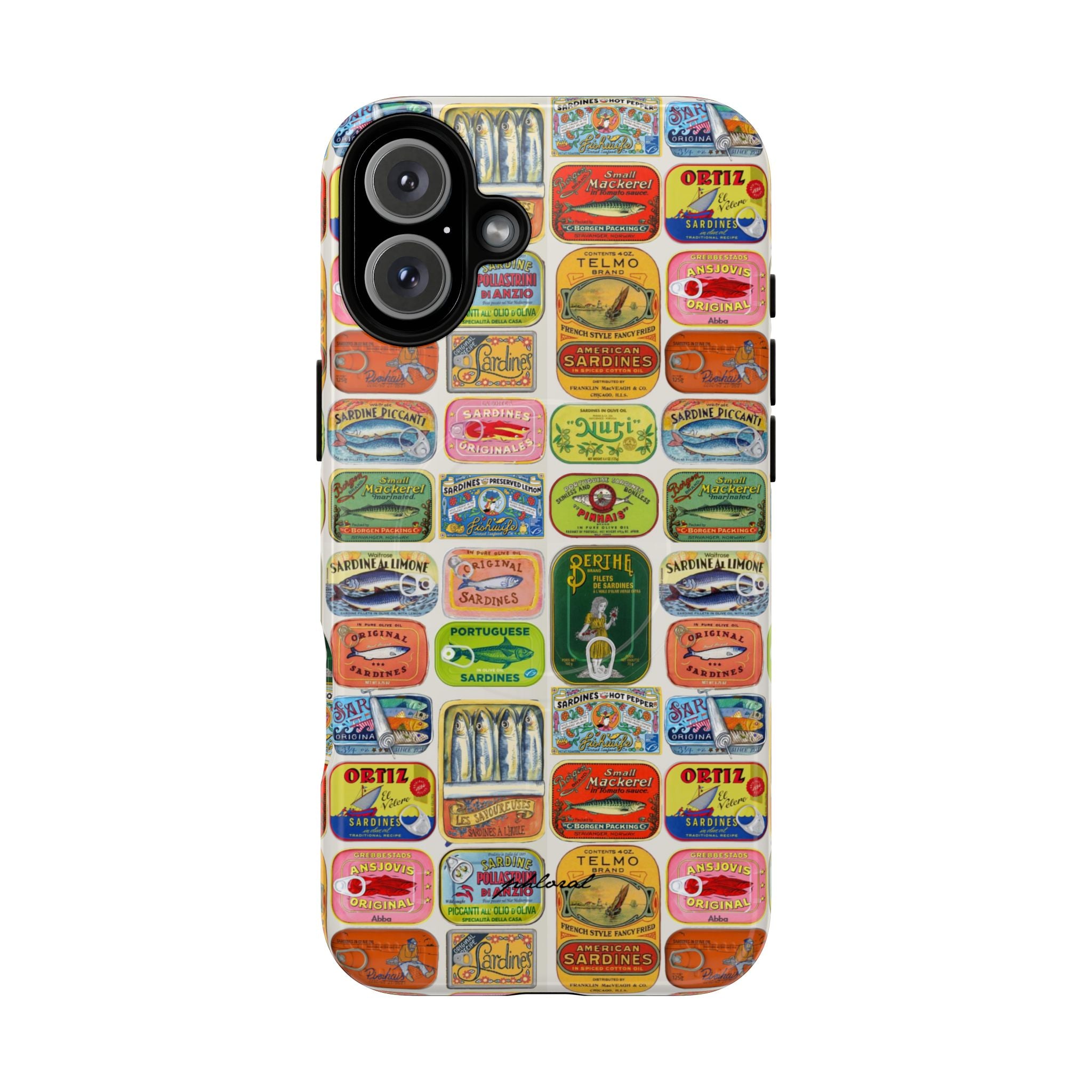 Retro Pantry Magsafe iPhone case with wallet and keys