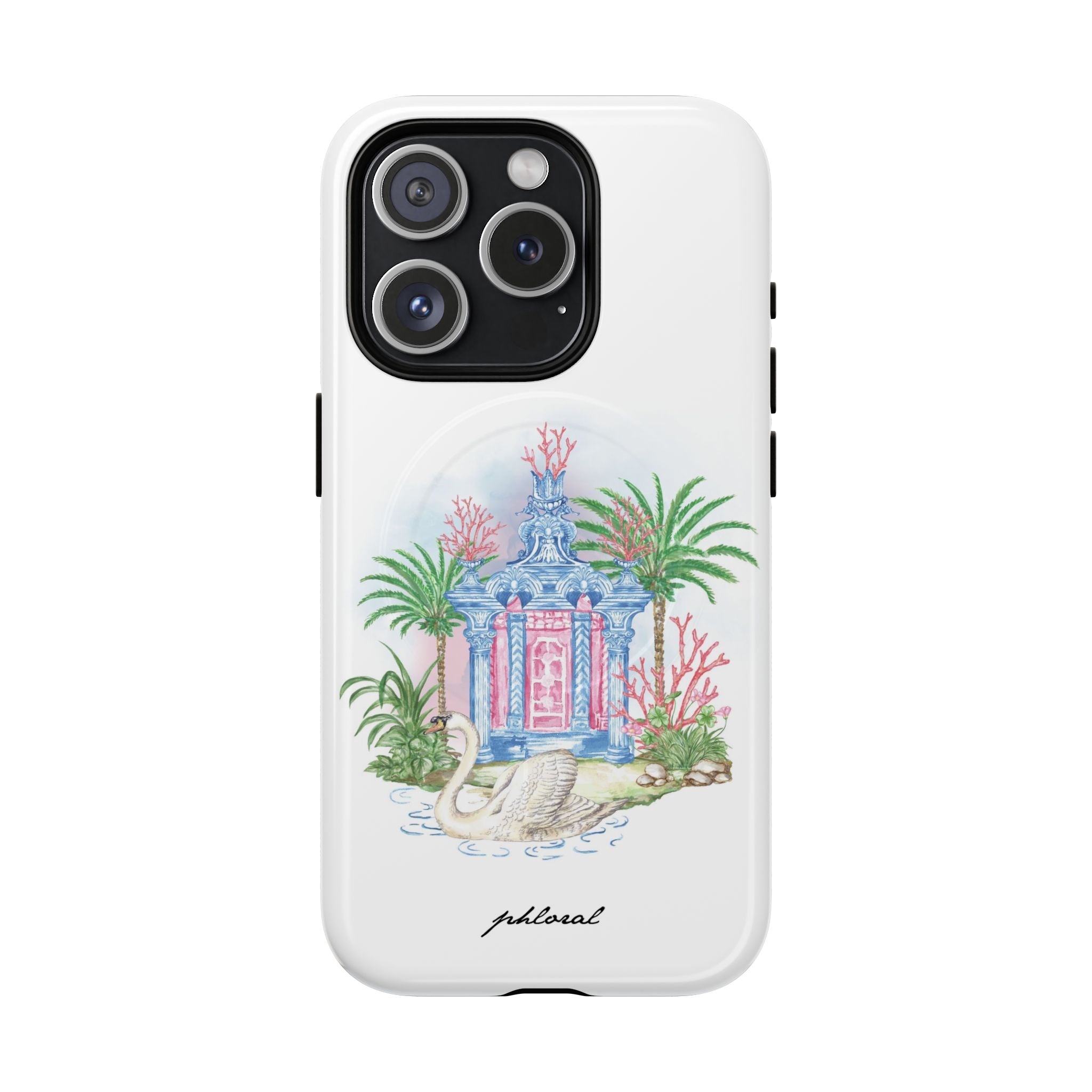 Swan Pavilion MagSafe case for outdoor use