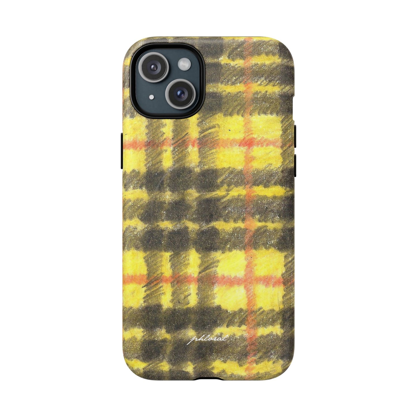 Plaid MagSafe case showing plaid pattern