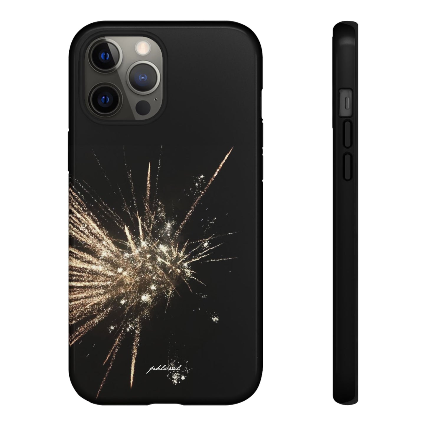 Glintfall phone case precision camera island in glittering waterfall design