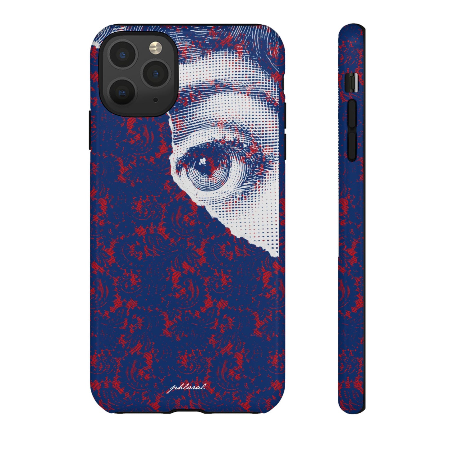 Laced Eye phonecase on smartphone