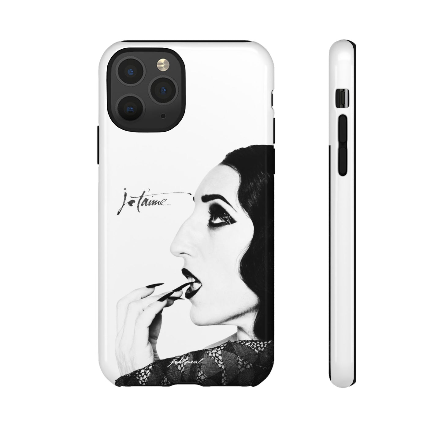 Je T’aime Noir phonecase lifestyle shot