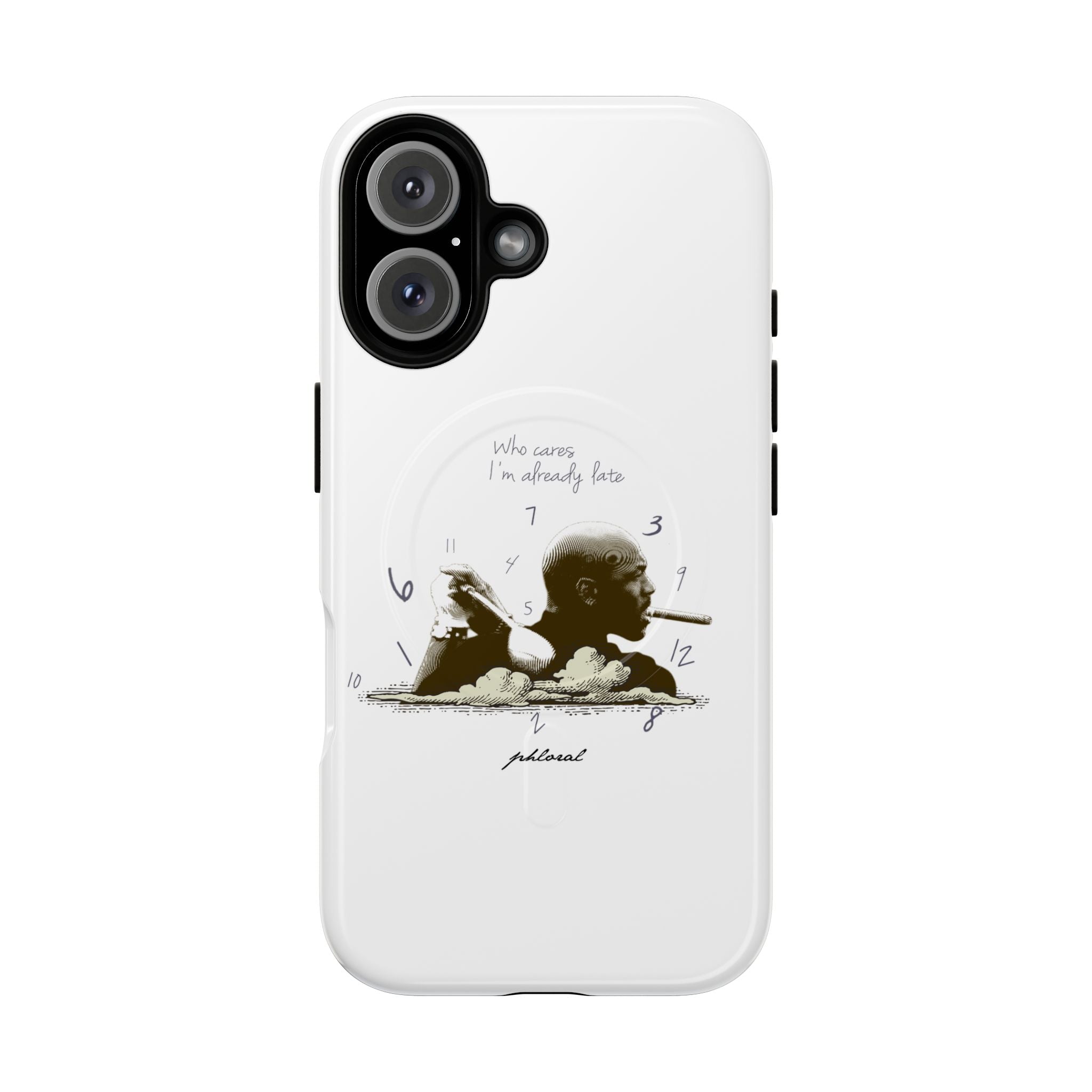 Timeless Rebellion MagSafe iPhone case slim side profile